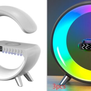 2023 New Intelligent G Shaped LED Lamp Bluetooth Speake Wireless Charger Atmosphere Lamp App Control For Bedroom Home Decor